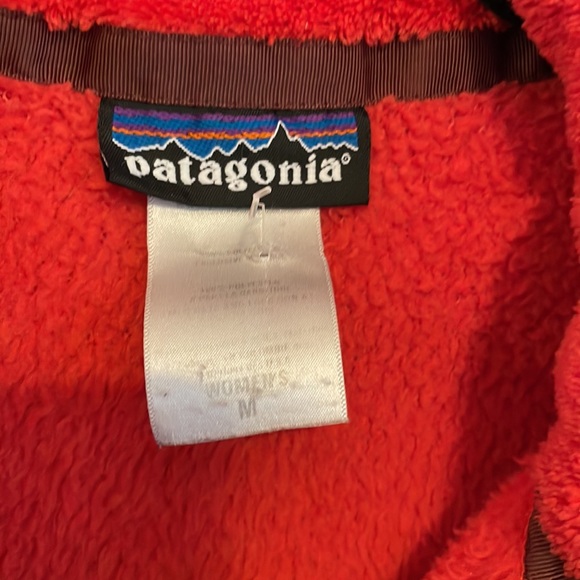 Patagonia Re-Tool Snap-T Fleece Pullover Red & Burgundy SZ M - Picture 3 of 7